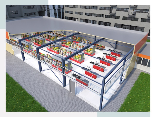 Строительство магазинов в Отрадный от 652 руб. за м²