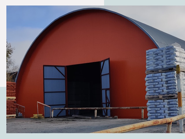 Полукруглые ангары по цене от 652 руб. в Отрадный