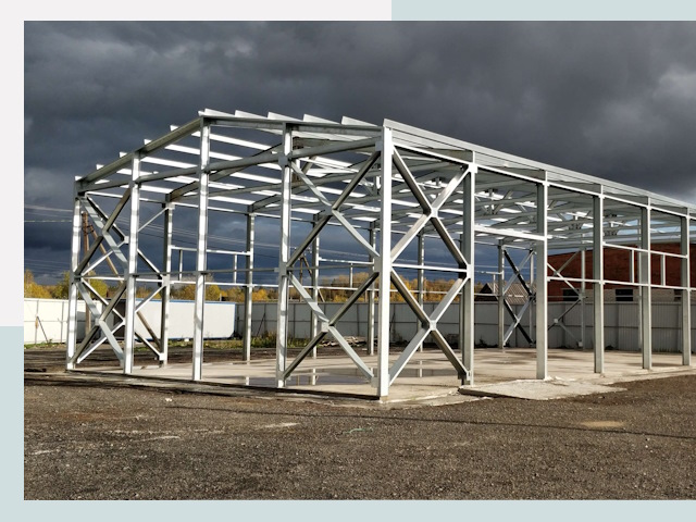 Двускатные ангары в Отрадный от 652 руб. за квадрат