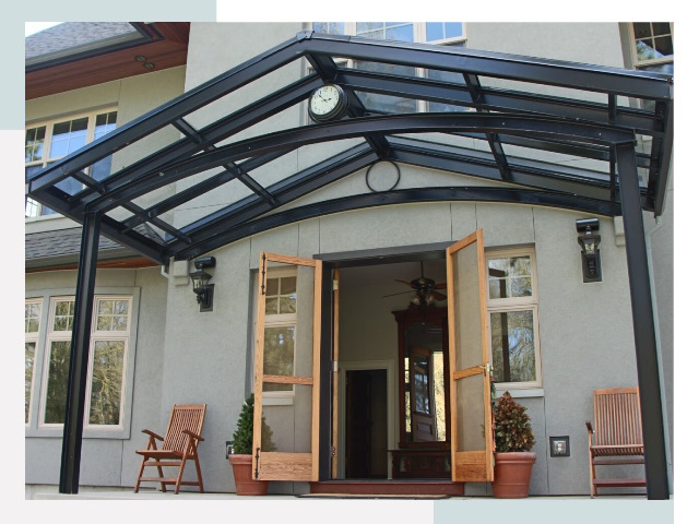 Козырьки металлические в отрадном