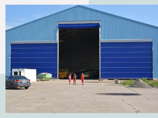 Ангарные ворота в Отрадный от СтальСтрой-Трд по цене 652 руб.